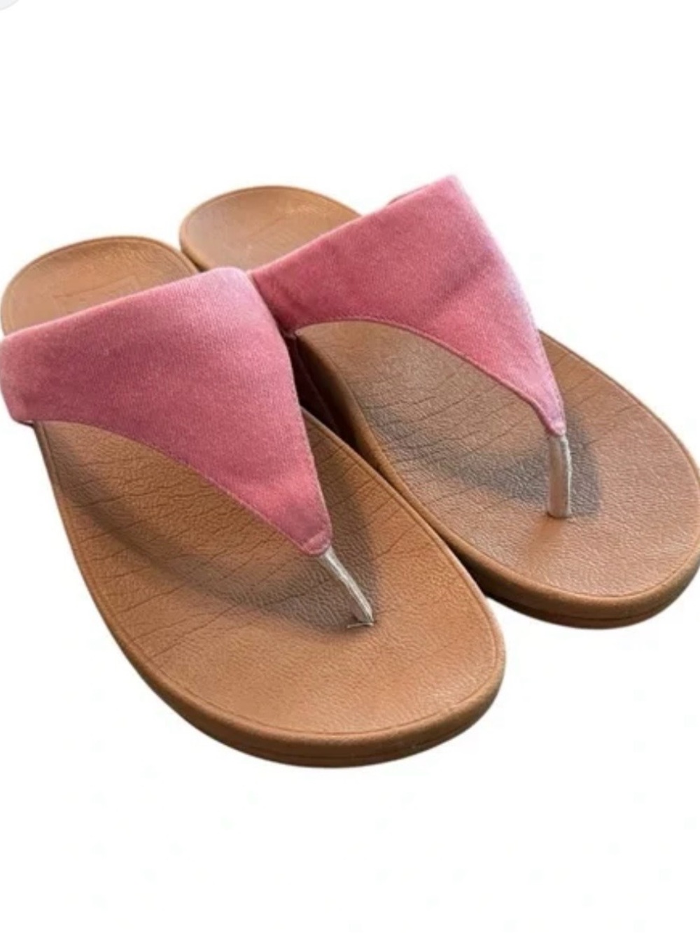 Fitflop thong sandals. Size 9. Pink